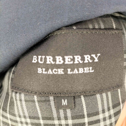 バーバリーブラックレーベル BURBERRY BLACK LABEL 裏地チェック ウールポリ 2Bテーラードジャケット メンズ import:M